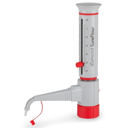 Diamond Sureflow bottle top dispenser, 2.5 - 30mL GBTD-30